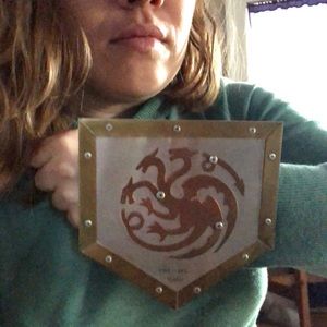 House Targaryen of Dragonstone bracelet and shield